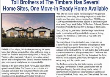 Toll Brothers – The Timbers Home sites