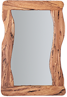 Wavey Mirror - 18x24 Spalted Persimmon